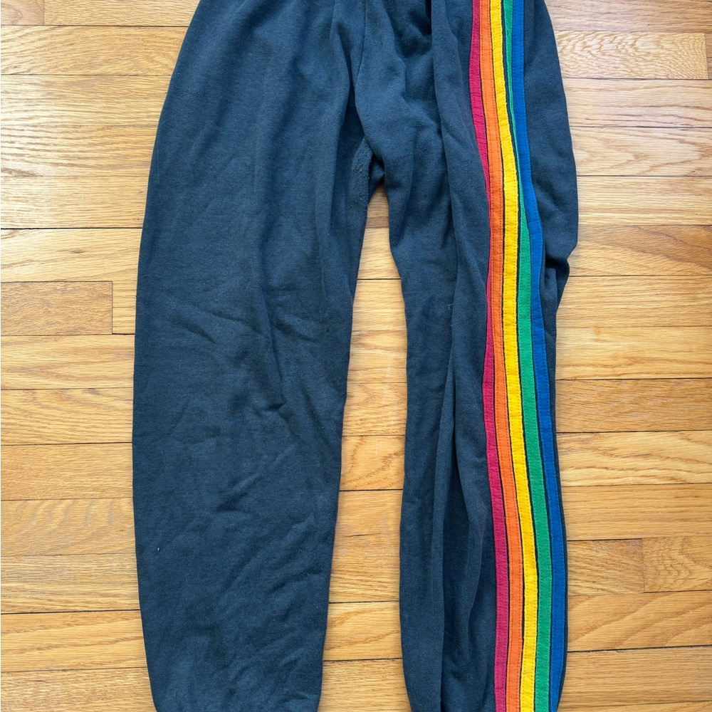 AVIATOR 5 Stripe Sweatpants Charcole